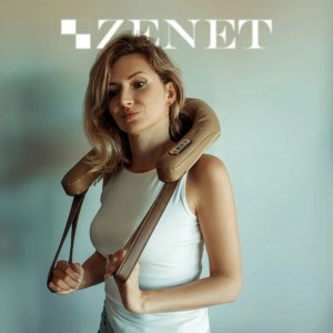 Роликовий масажер для шиї та плечей Zenet Zet-759 з ІЧ-прогрівом