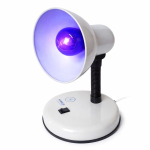 Синя лампа 60 ватт настільна для прогріву