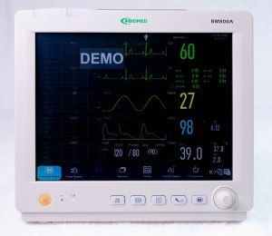 Монітор пацієнта БІОМЕД BM800A + модуль ІАТ – сенсорний 12.1"