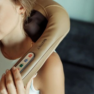 Роликовий масажер для шиї та плечей Zenet Zet-759 з ІЧ-прогрівом